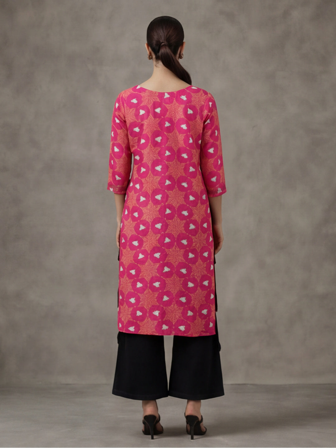 Floral Printed Straight Kurta