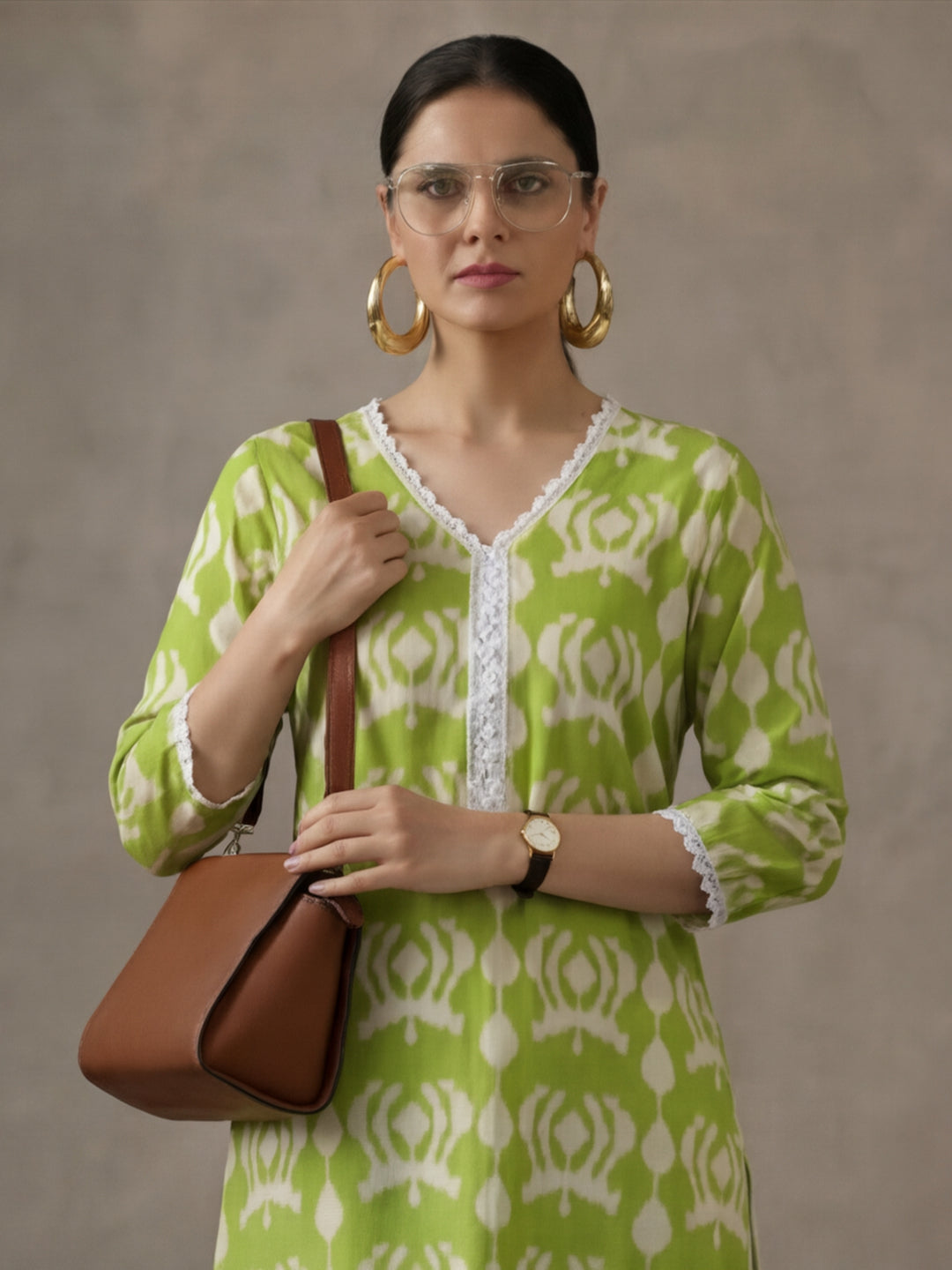 Floral Printed Straight Kurta