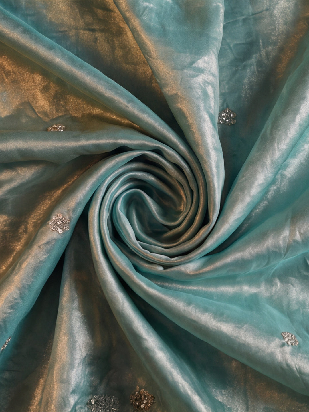 Embroidered Work Silk Saree With Unstitched Blouse Piece
