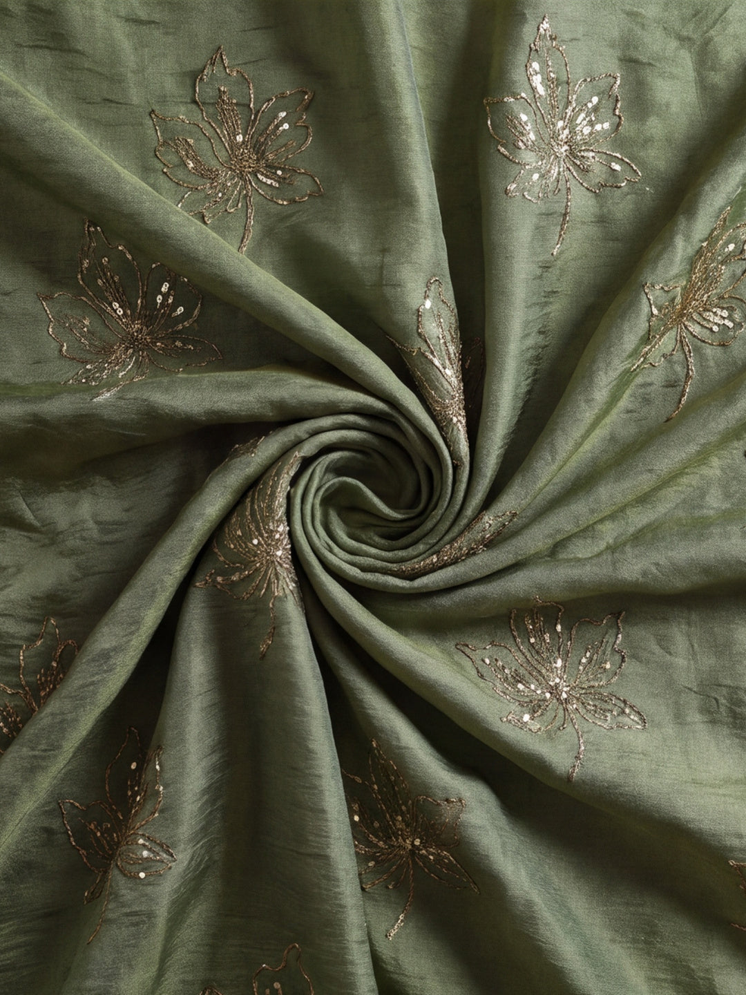 Embroidered Work Silk Saree With Unstitched Blouse Piece
