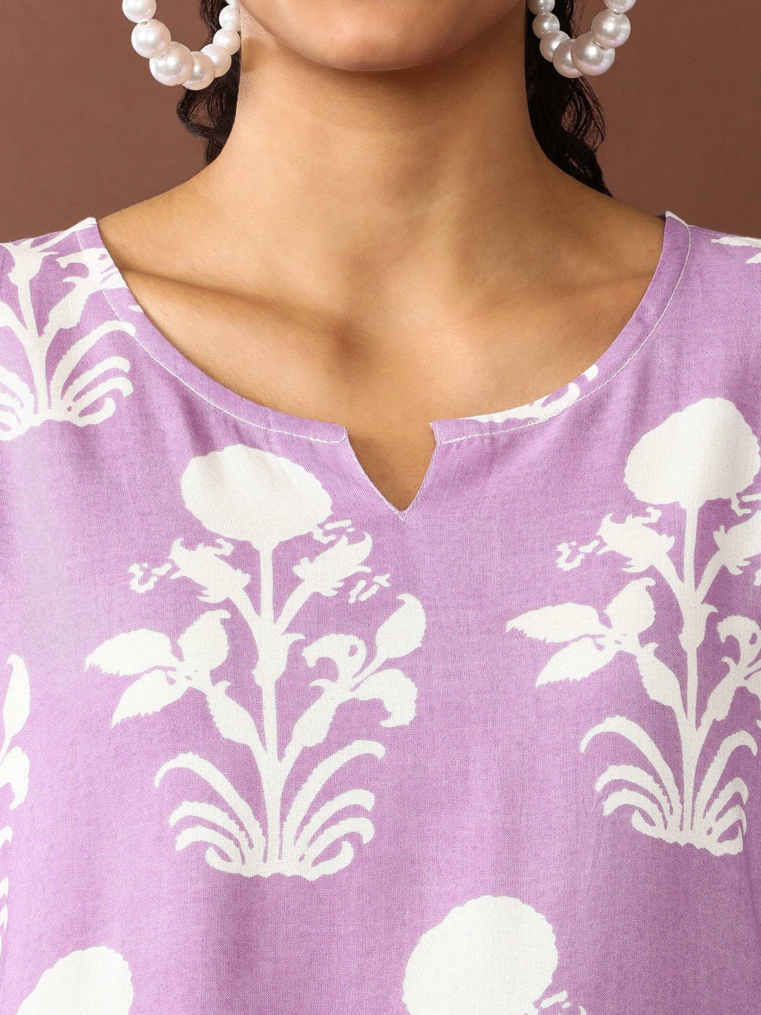 Floral Printed A-Line Tiered Ethnic Dress