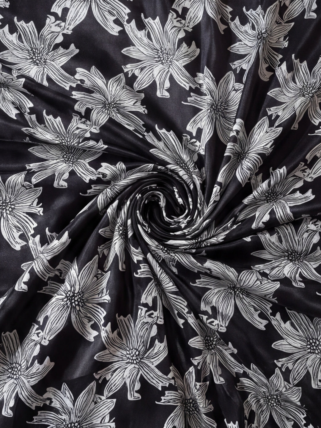 Trending Printed Chinon Ready To Wear Saree With Unstitched Blouse