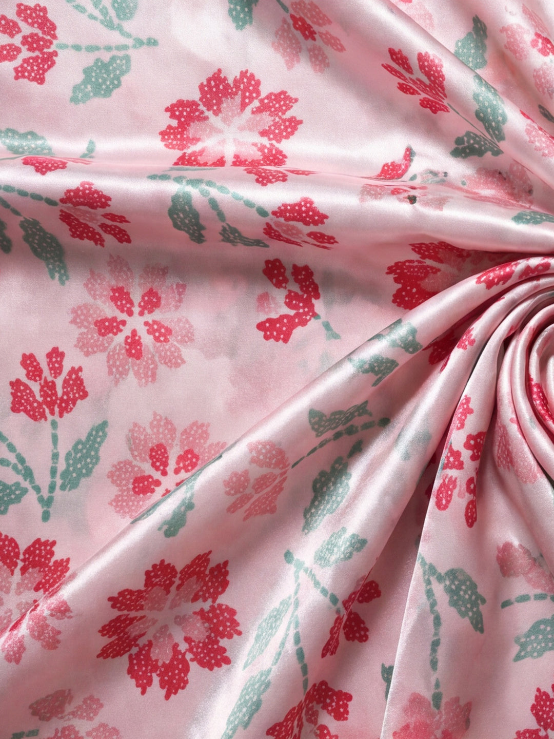 Trending Printed Chinon Ready To Wear Saree With Unstitched Blouse