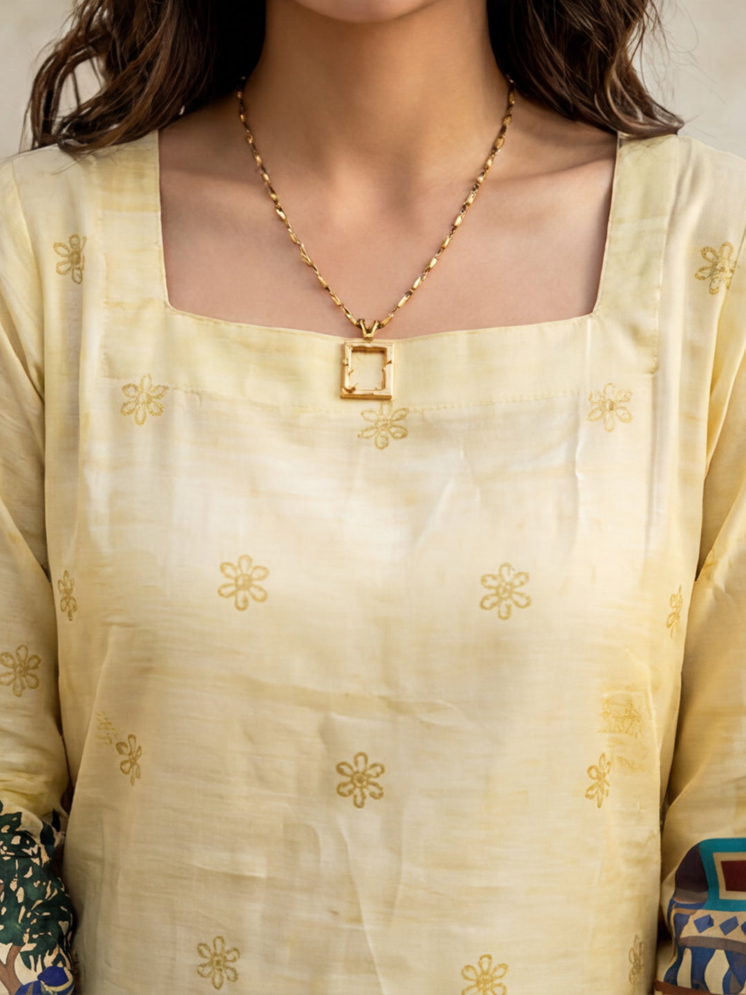 Women's Cotton Kalamkari Printed Full-Sleeve Tunic