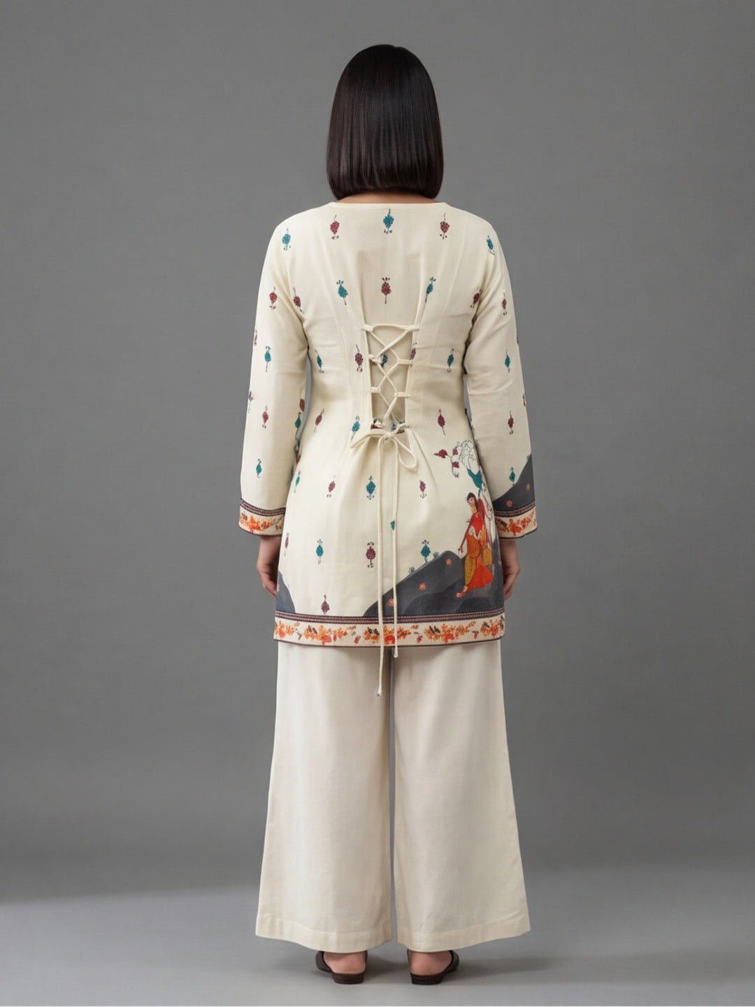 Women's Cotton Kalamkari Printed Full-Sleeve Tunic