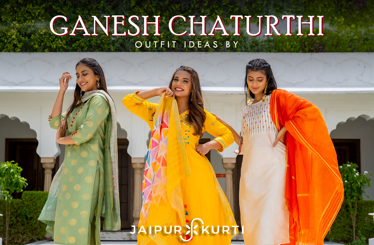 Ganesh Chaturthi Outfit Ideas By Jaipur Kurti - Jaipur Kurti