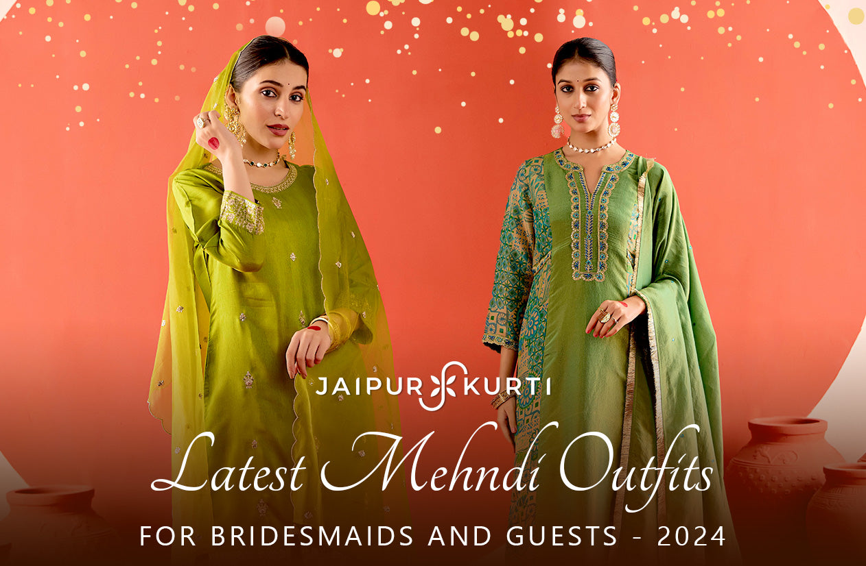 Latest Mehndi Outfits For Bridesmaids And Guests - 2024