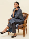 Grey Digital Printed Cotton Suit Set