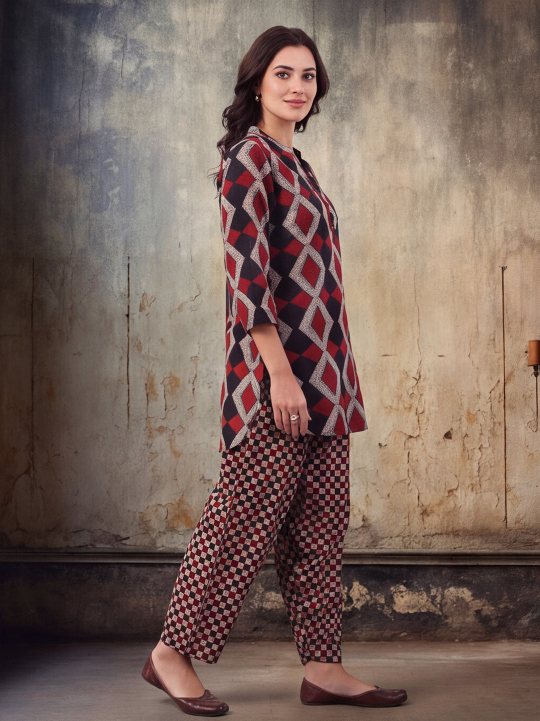 Women Straight Printed Pure Cotton Farshi Suit Sets