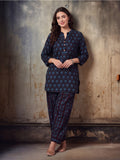 Women Straight Printed Pure Cotton Farshi Suit Sets