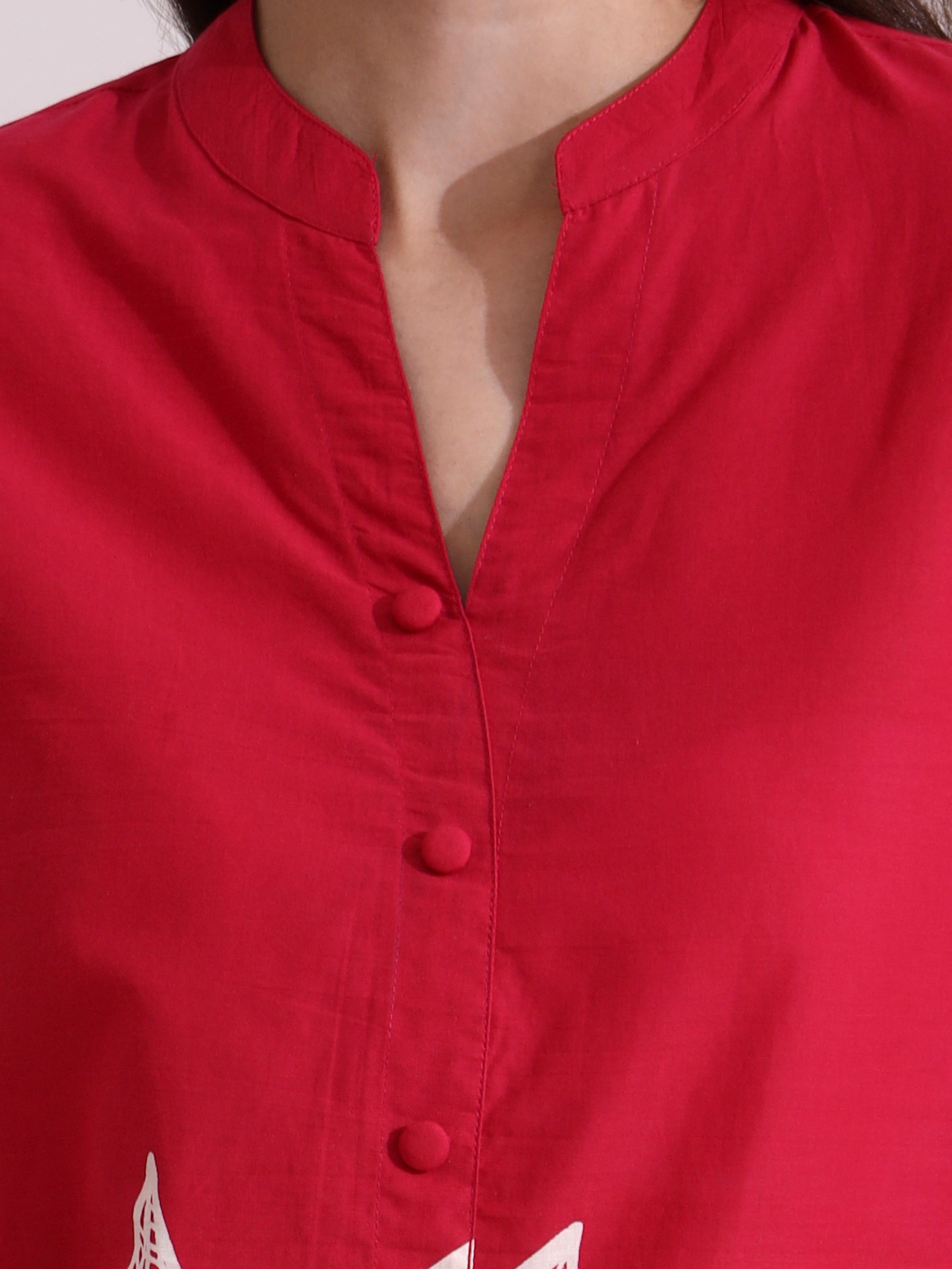 Floral Printed Straight Pure Cotton Kurta & Trousers Sets