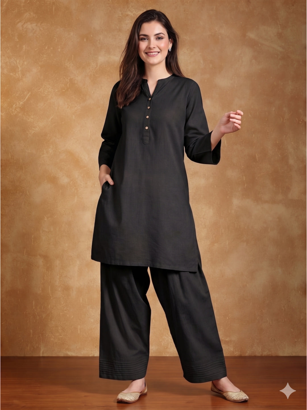 Women solid Loose fit cotton Farsi Salwar