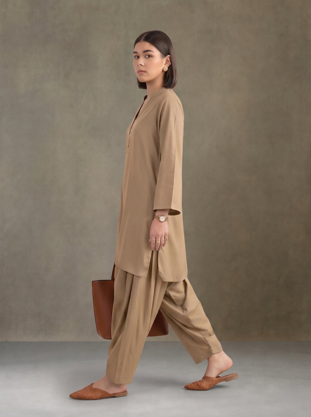Women solid Loose fit cotton Farsi Salwar