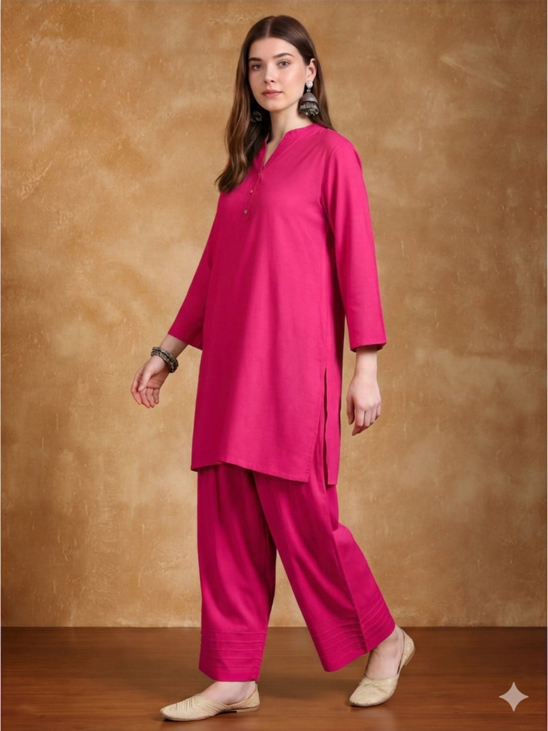 Women solid Loose fit cotton Farsi Salwar
