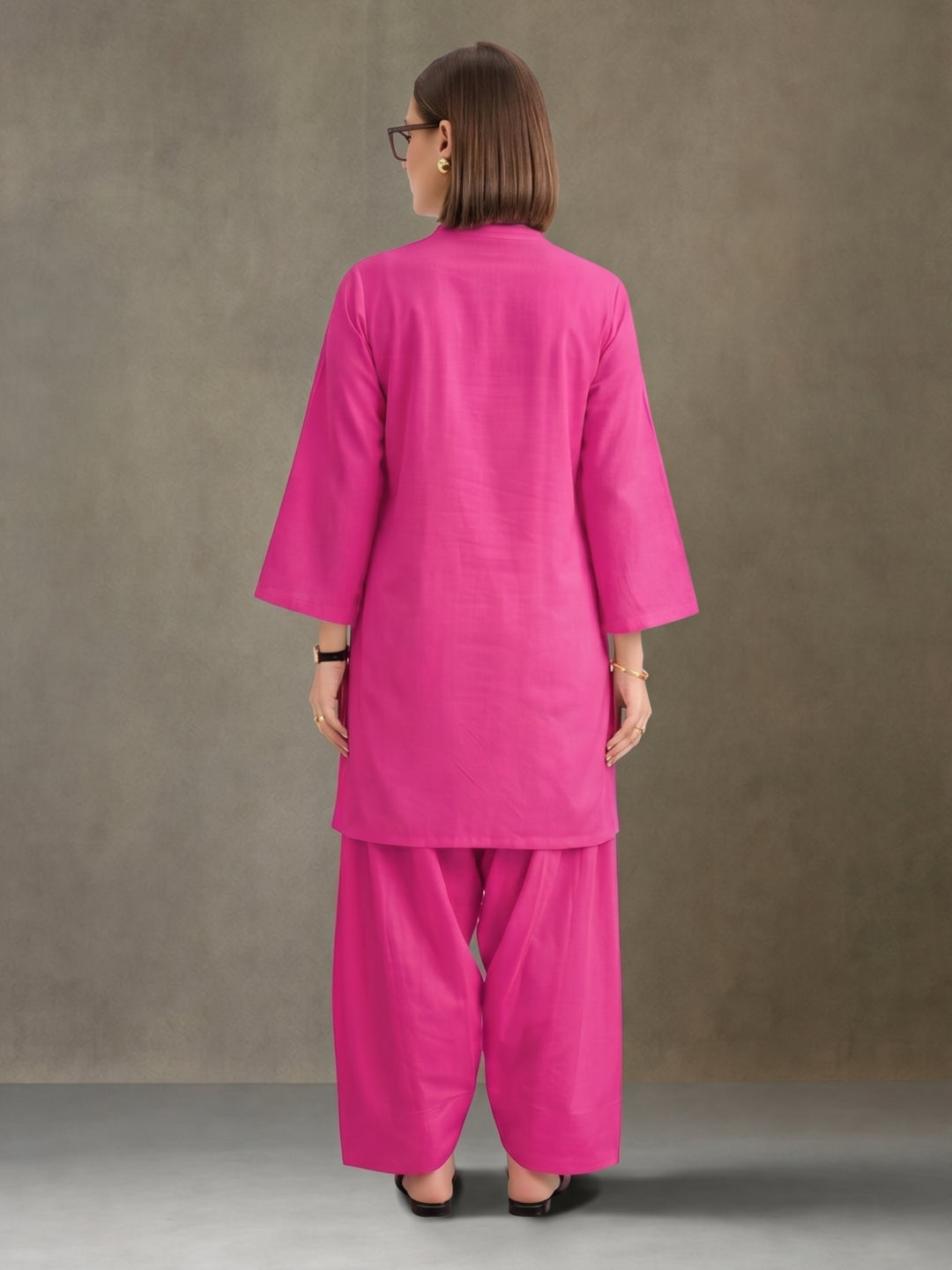 Women solid Loose fit cotton Farsi Salwar