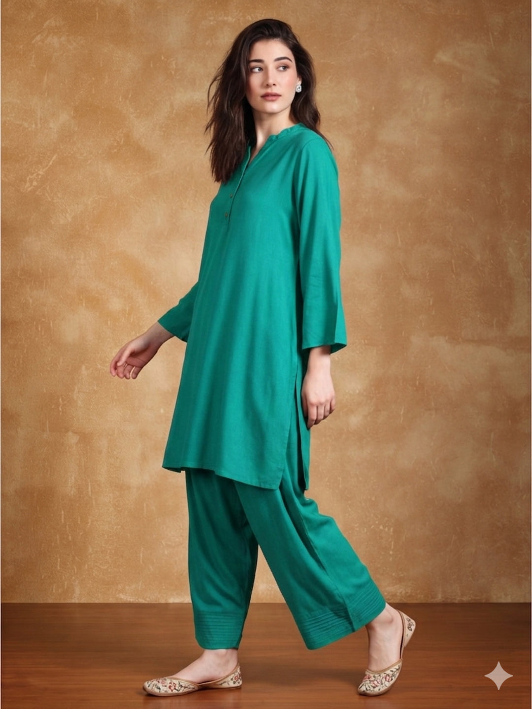 Women solid Loose fit cotton Farsi Salwar