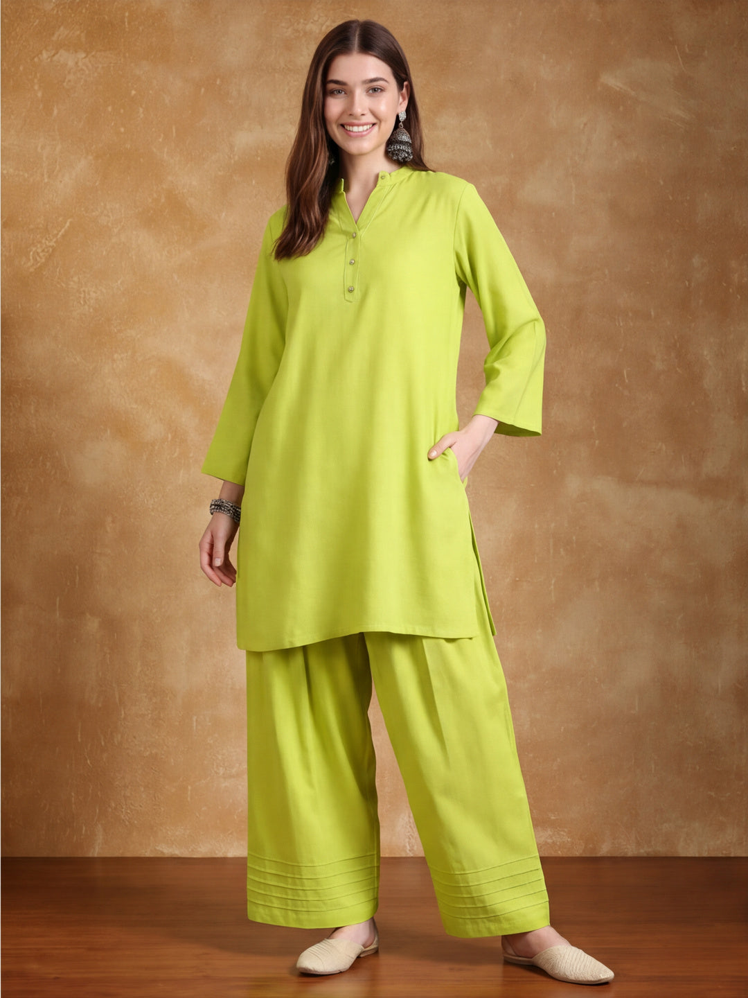 Women solid Loose fit cotton Farsi Salwar