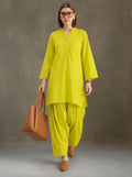 Women solid Loose fit cotton Farsi Salwar