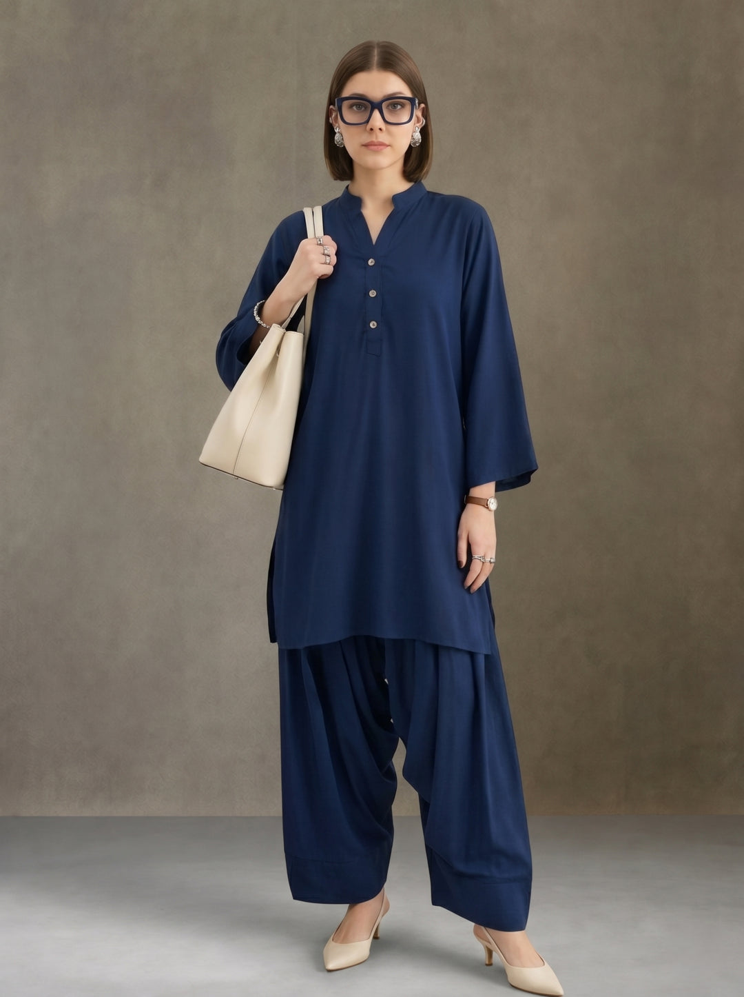 Women solid Loose fit cotton Farsi Salwar