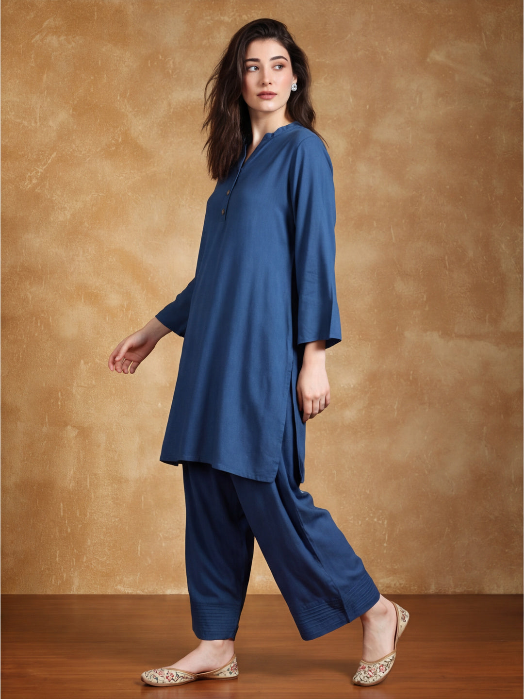 Women solid Loose fit cotton Farsi Salwar