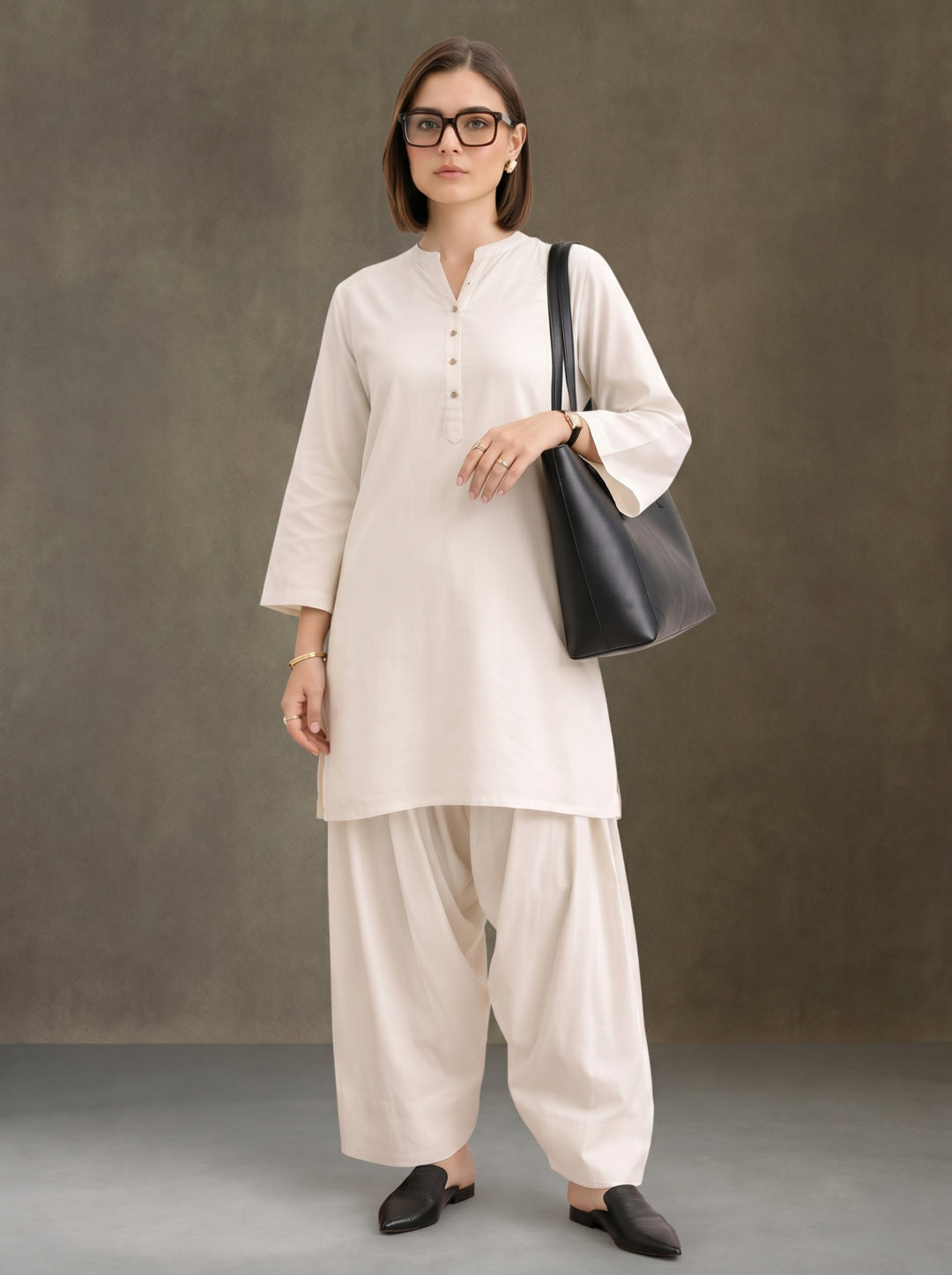 Women solid Loose fit cotton Farsi Salwar