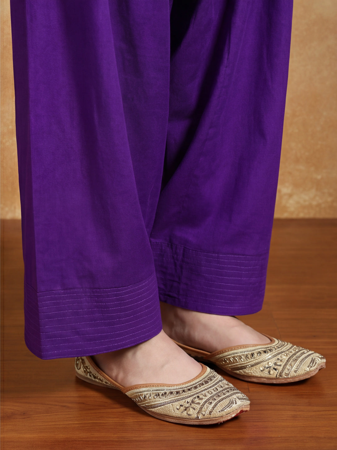 Women solid Loose fit cotton Farsi Salwar