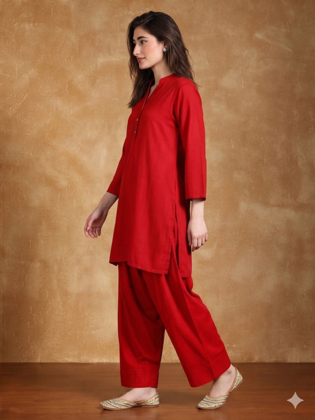 Women solid Loose fit cotton Farsi Salwar