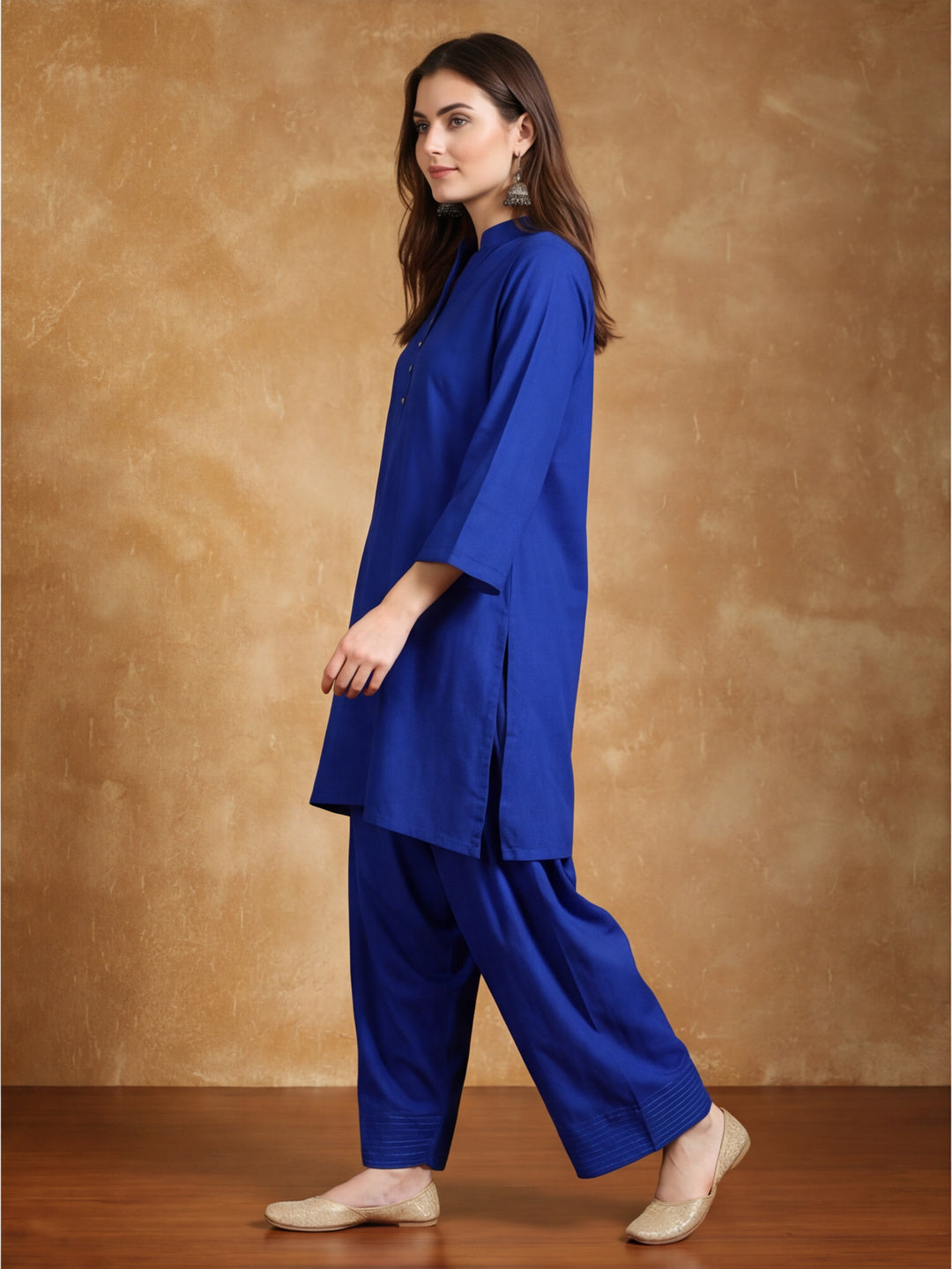 Women solid Loose fit cotton Farsi Salwar