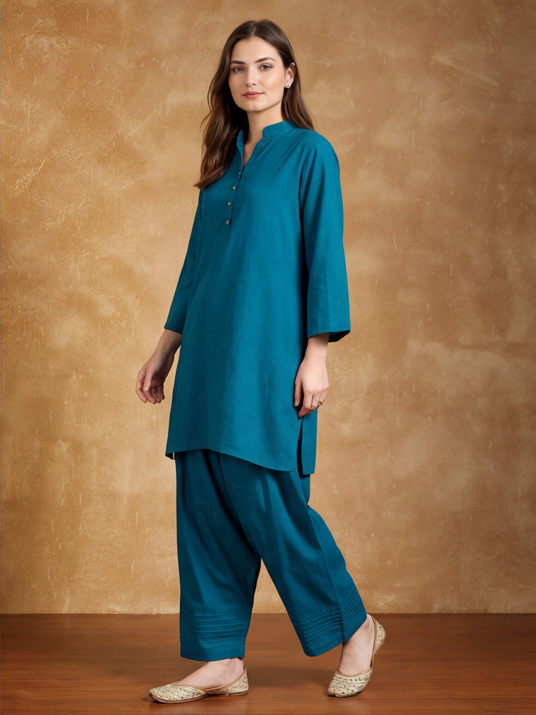 Women solid Loose fit cotton Farsi Salwar