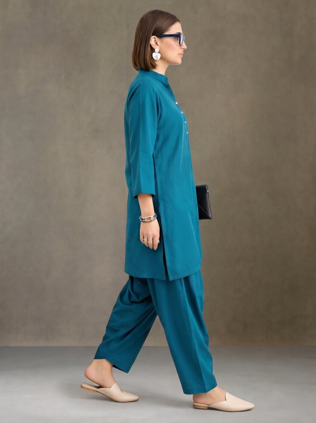 Women solid Loose fit cotton Farsi Salwar