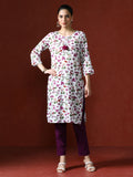 Floral Printed Straight Kurta