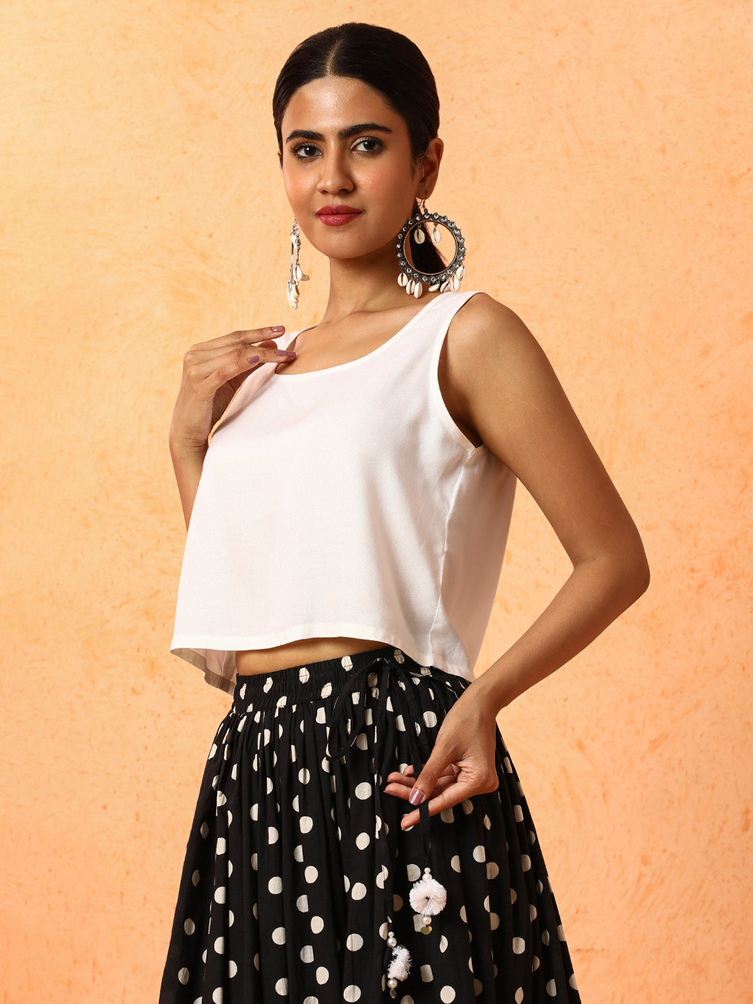 Floral Printed Pure Cotton Long Skirt