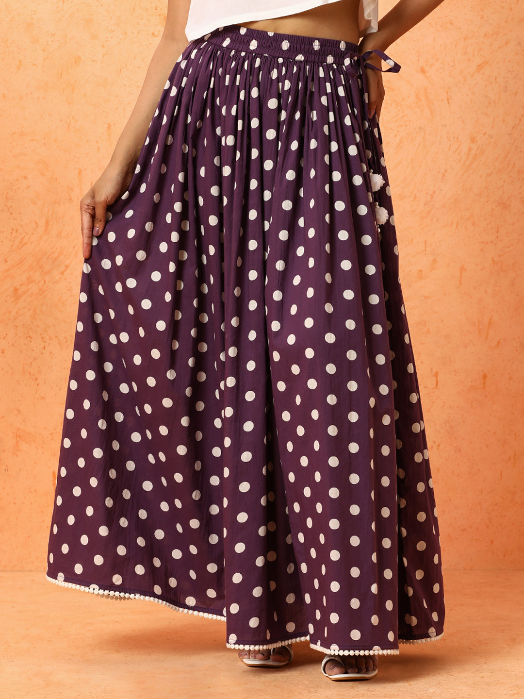 Floral Printed Pure Cotton Long Skirt