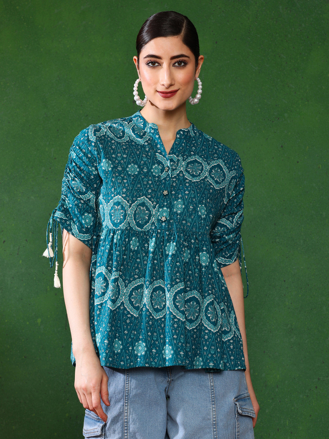 Floral Printed A-Line Top