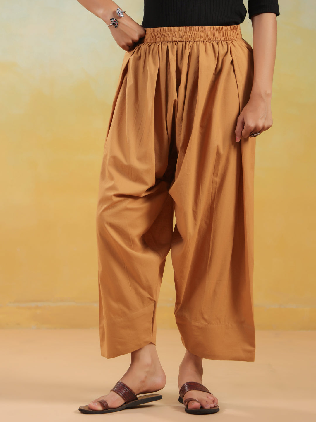 Solid Pure Cotton Farshi Salwar