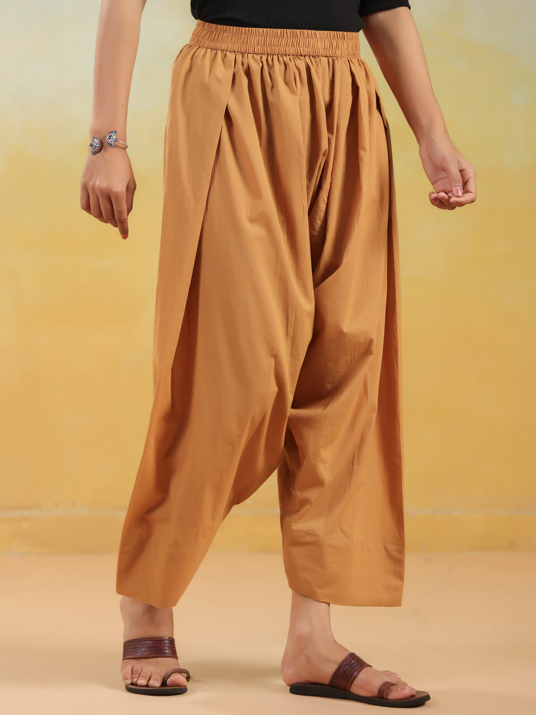 Solid Pure Cotton Farshi Salwar