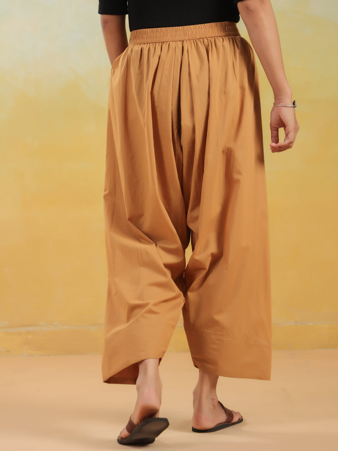 Solid Pure Cotton Farshi Salwar