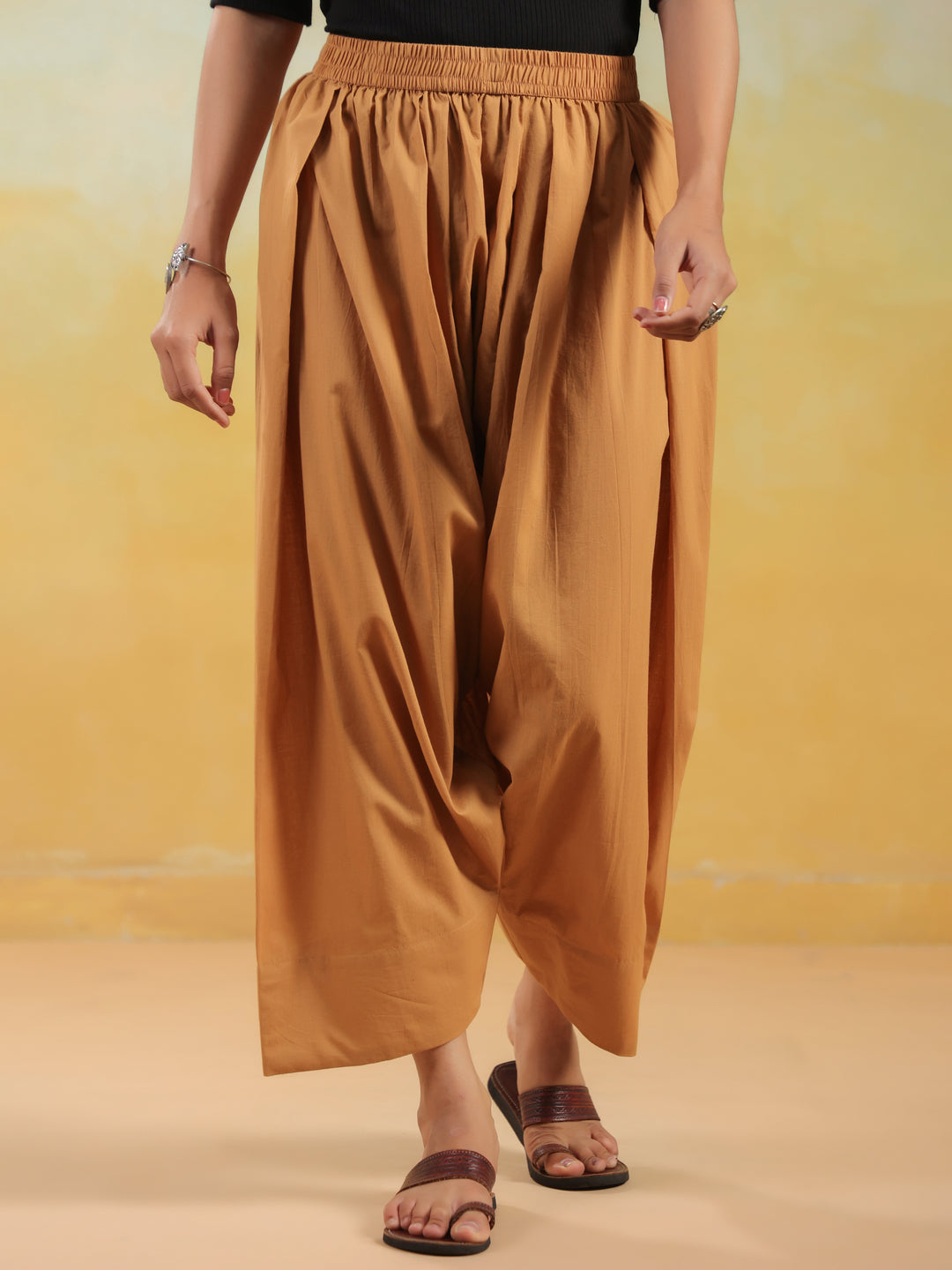 Solid Pure Cotton Farshi Salwar