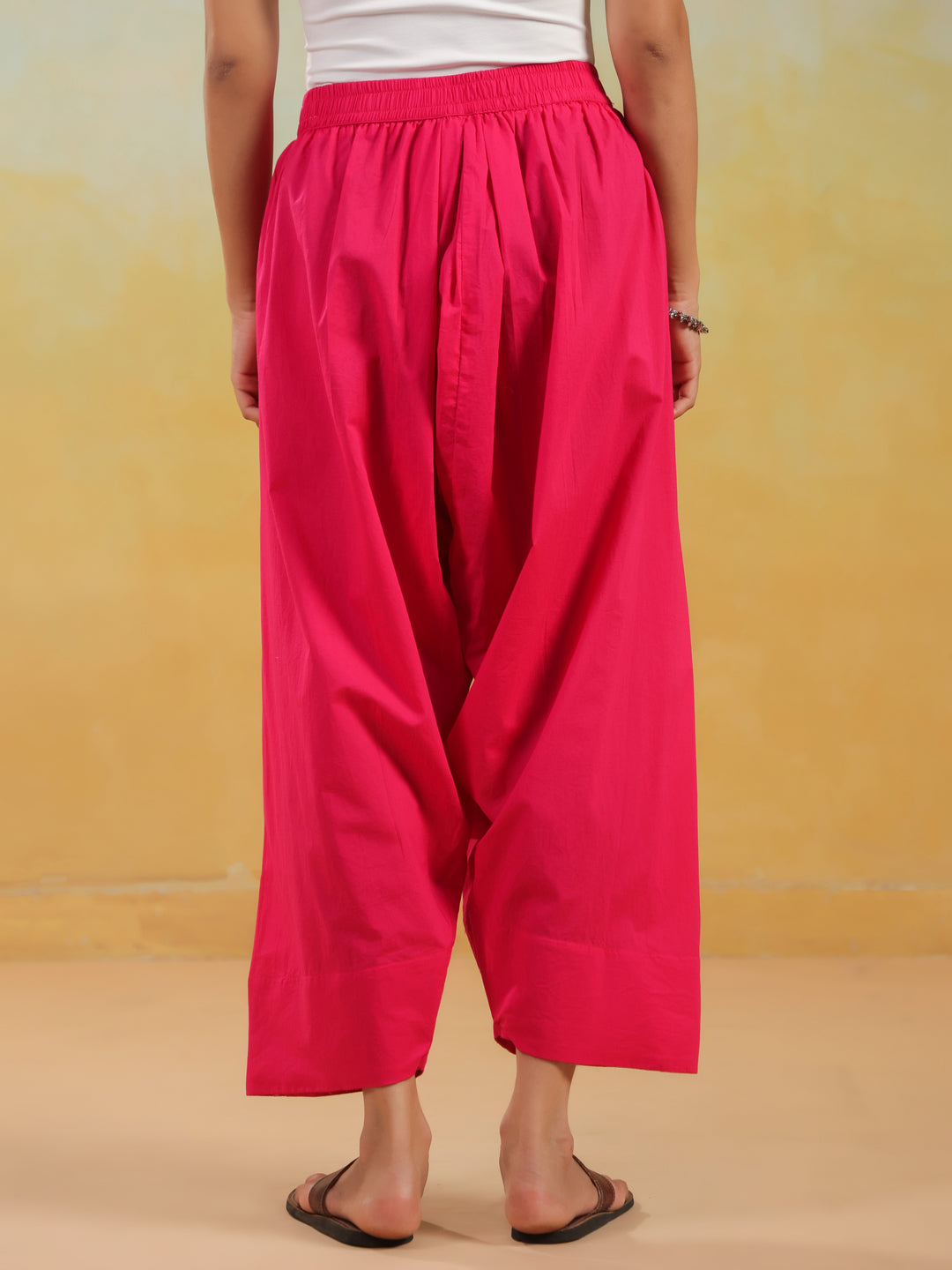 Solid Pure Cotton Farshi Salwar