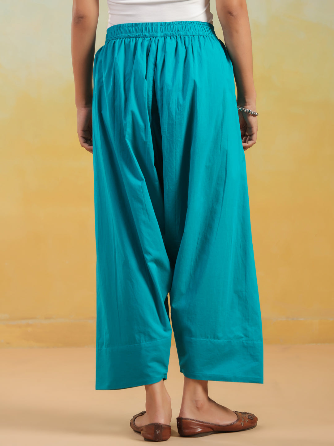 Solid Pure Cotton Farshi Salwar