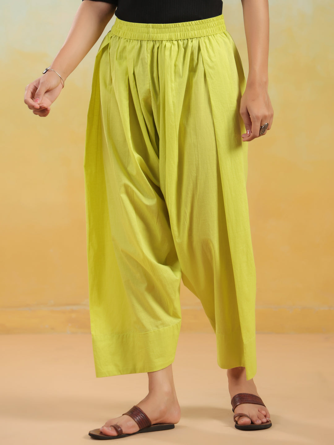 Solid Pure Cotton Farshi Salwar