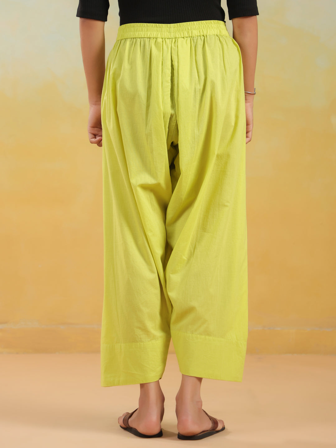 Solid Pure Cotton Farshi Salwar