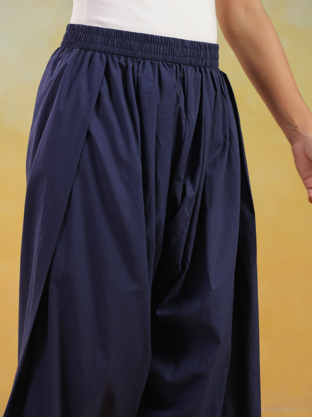 Solid Pure Cotton Farshi Salwar