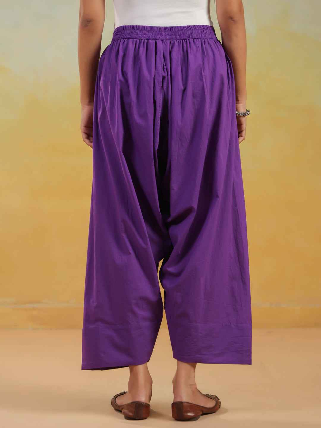 Solid Pure Cotton Farshi Salwar