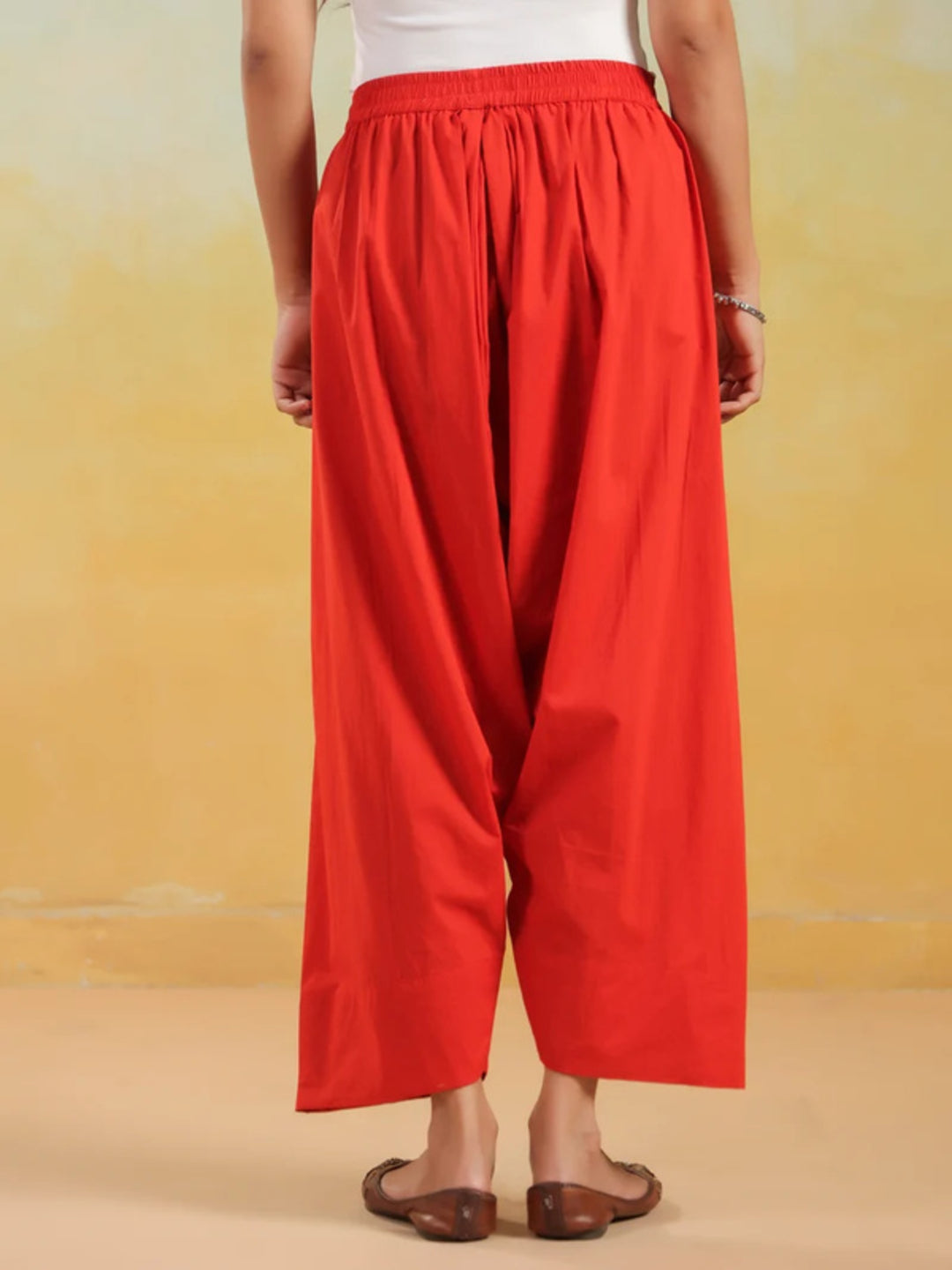 Solid Pure Cotton Farshi Salwar