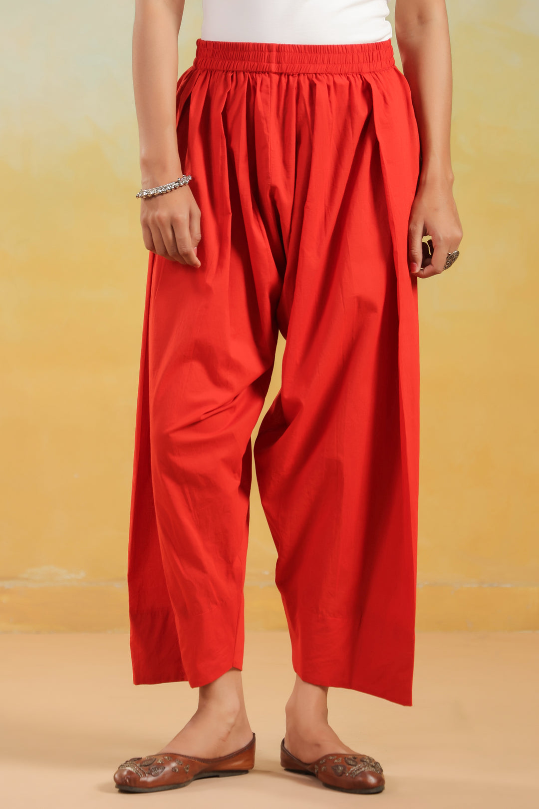 Solid Pure Cotton Farshi Salwar