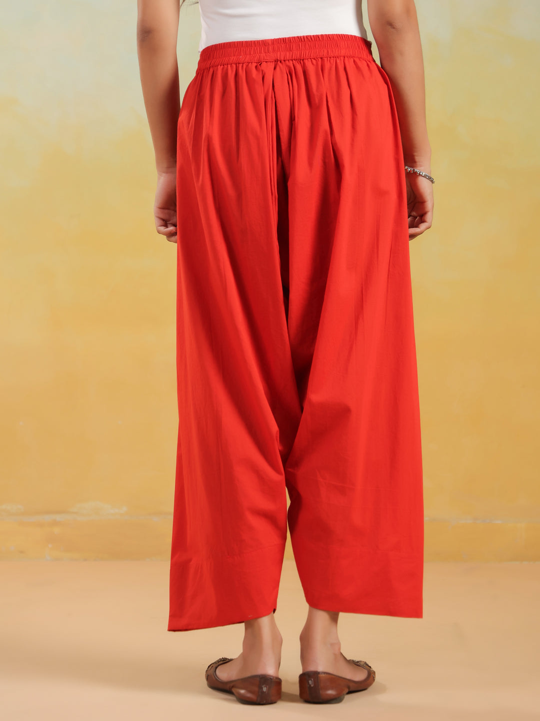 Solid Pure Cotton Farshi Salwar