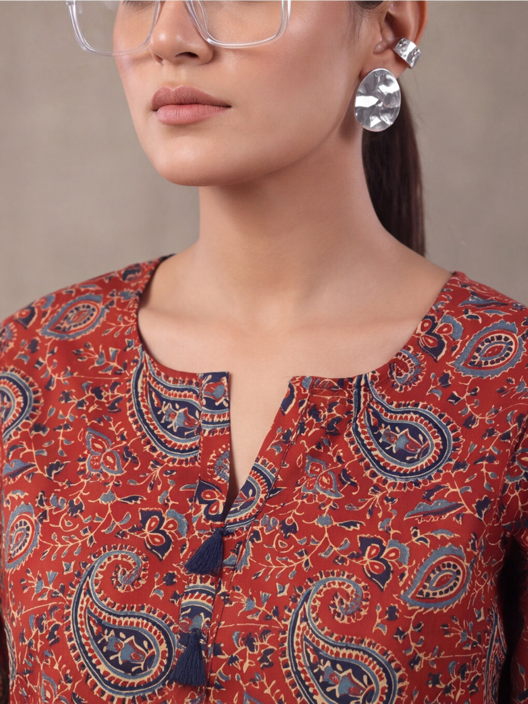 Women Straight Printed Pure Cotton Farshi Suit Sets
