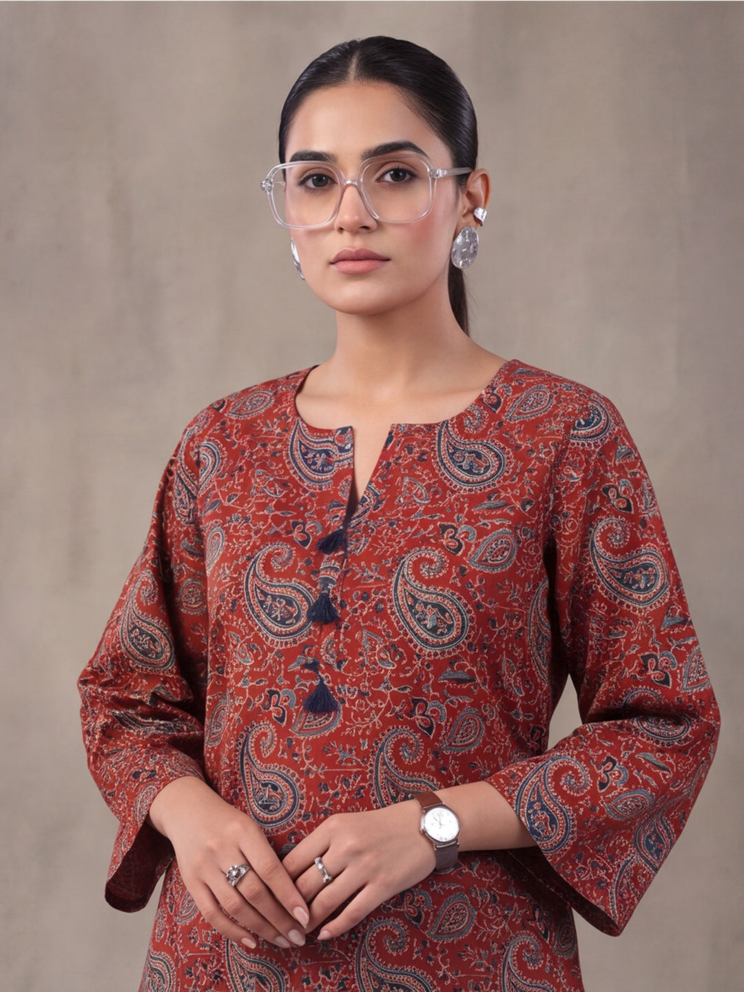 Women Straight Printed Pure Cotton Farshi Suit Sets