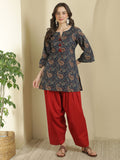 Paisley Printed Pure Cotton Farshi Suit